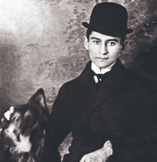 Im Jahr 1910: Franz Kafka mit Hund