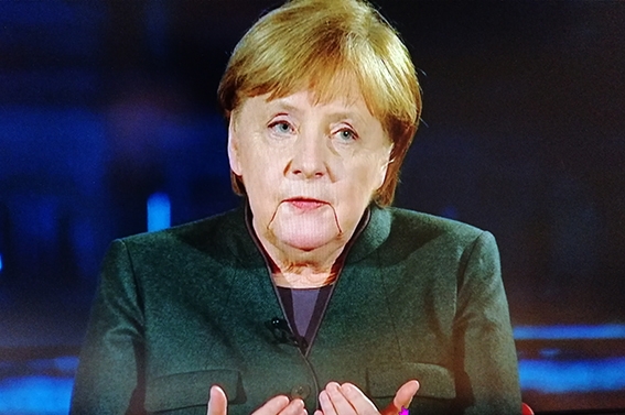 Angela Merkel in der ARD-Sendung „Farbe bekennen“ vom 2. Februar 2020