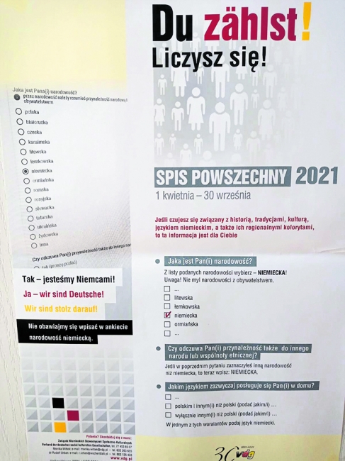 Plakat zur Volkszählung