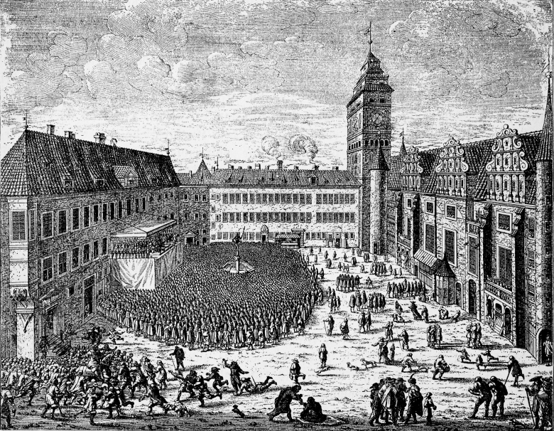 Großes Spektakel am 18. Oktober 1663 im Königsberger Schloß: Auch die Huldigung des preußischen Herzogs Friedrich Wilhelm ändert nichts an dem Widerstand der Kalcksteins. Während der Hohenzoller eine absolutistische Herrschaft anstrebt, wollen die preußis