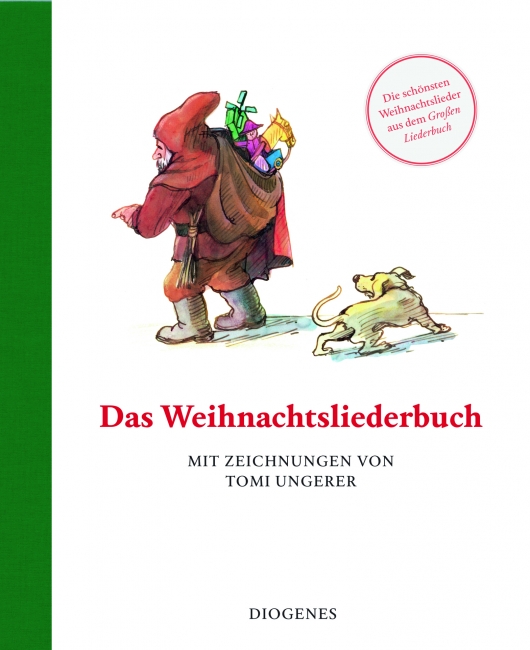 „Das Weihnachtsliederbuch. Mit Zeichnungen von Tomi Ungerer“, Diogenes Verlag, Zürich 2021, gebunden, 23 Seiten, 14 Euro