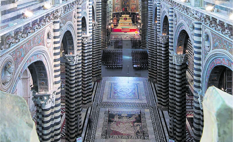 Meisterwerk der Renaissance: Der Fußboden im Dom von Siena