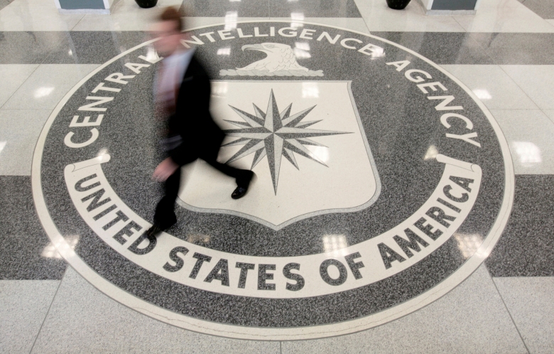 In der Lobby des Hauptsitzes der CIA in Langley: Das Logo des US-Geheimdienstes