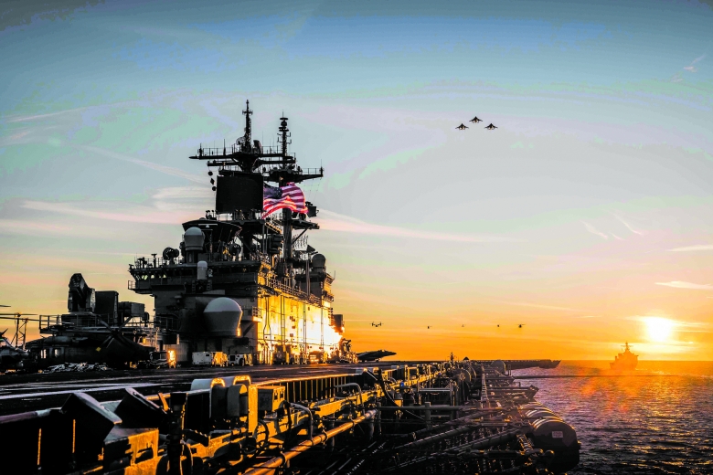 Befand sich von Anfang August bis Ende September in der Ostsee: Das US-amerikanische amphibische Angriffsschiff „Kearsarge“