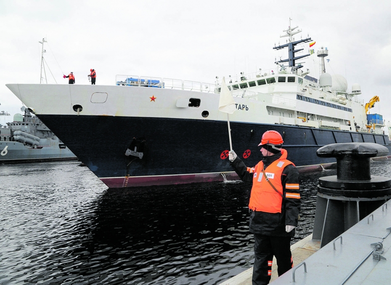 Im Auftrag der Hauptdirektion für Tiefseeforschung der russischen Marine unterwegs: Das Forschungsschiff „Yantar“ wurde mehrfach in der Nähe von Datenleitungen gesichtet