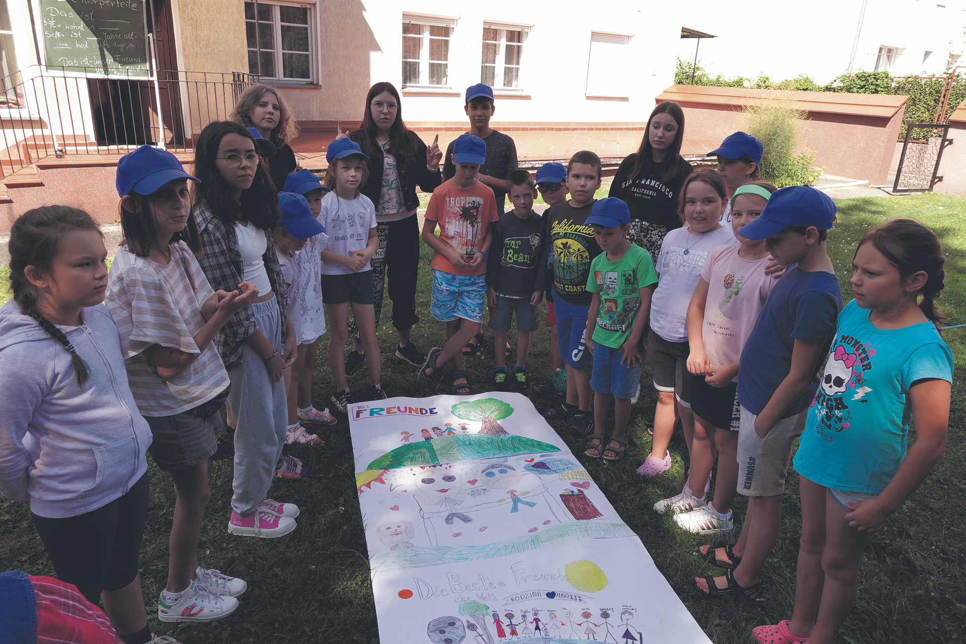 Lernen im Garten des Deutschen Hauses