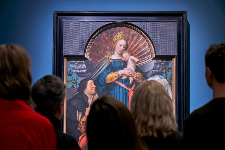 Zieht die meisten Blicke auf sich: Hans Holbeins d. J. „Madonna des Bürgermeisters Jacob Meyer zum Hasen“ (1525/26 und 1528)