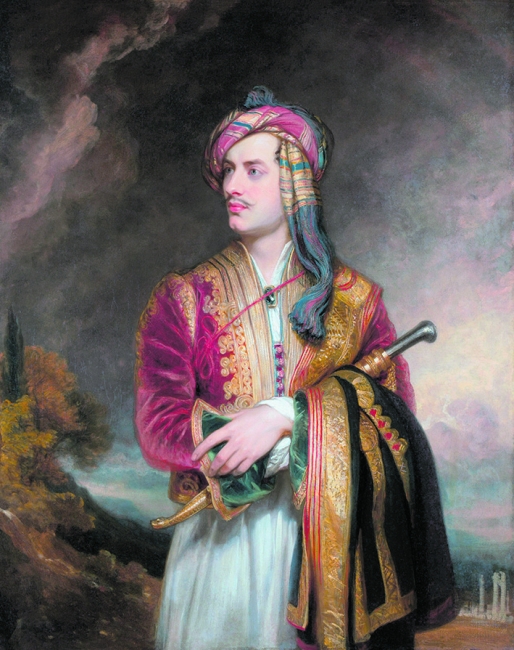 In albanischer Kleidung: Lord Byron