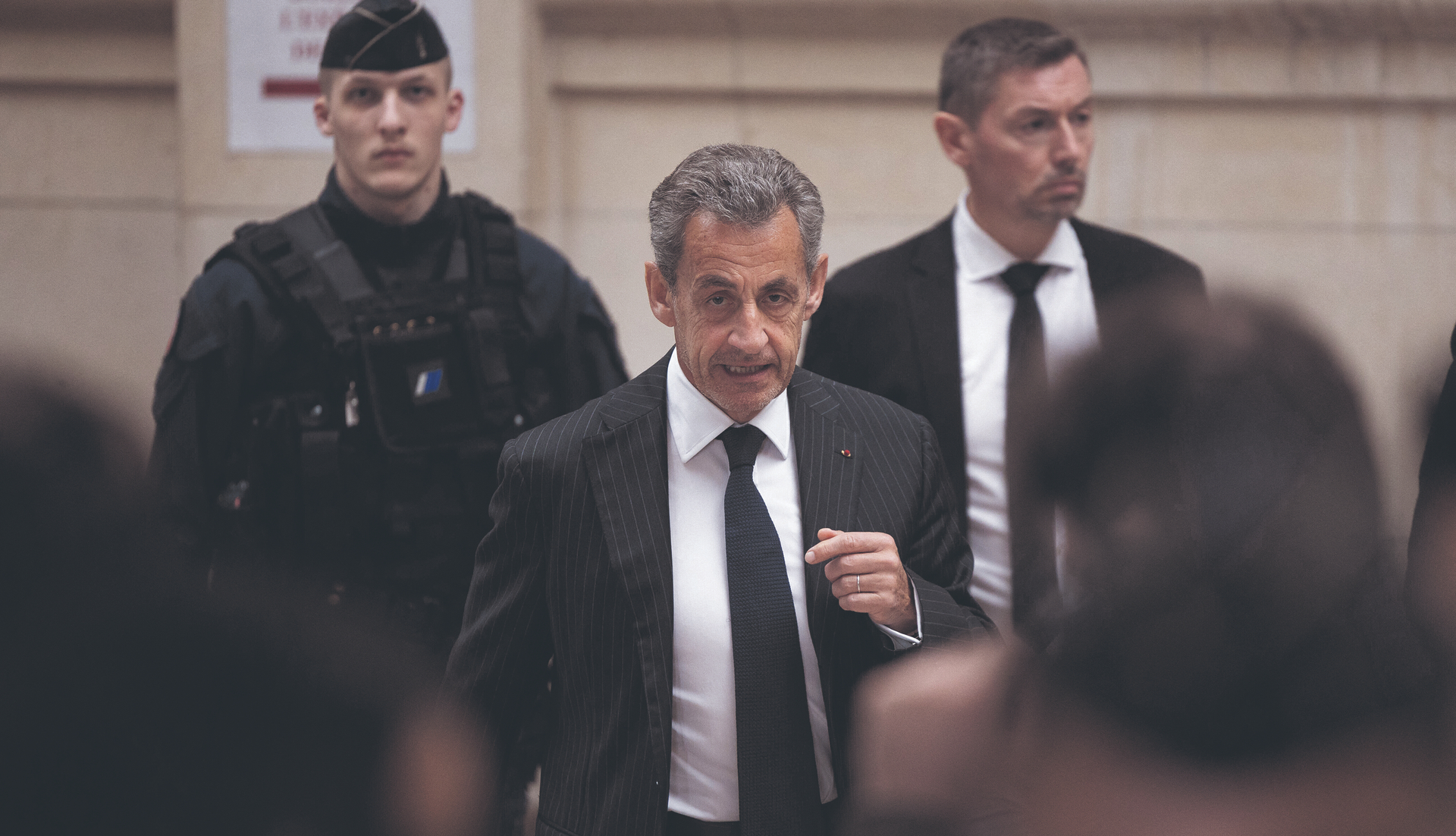 Kämpft noch immer gegen eine Gefängnisstrafe: Frankreichs Ex-Präsident Sarkozy vergangenen Februar in einem Pariser Gerichtsgebäude