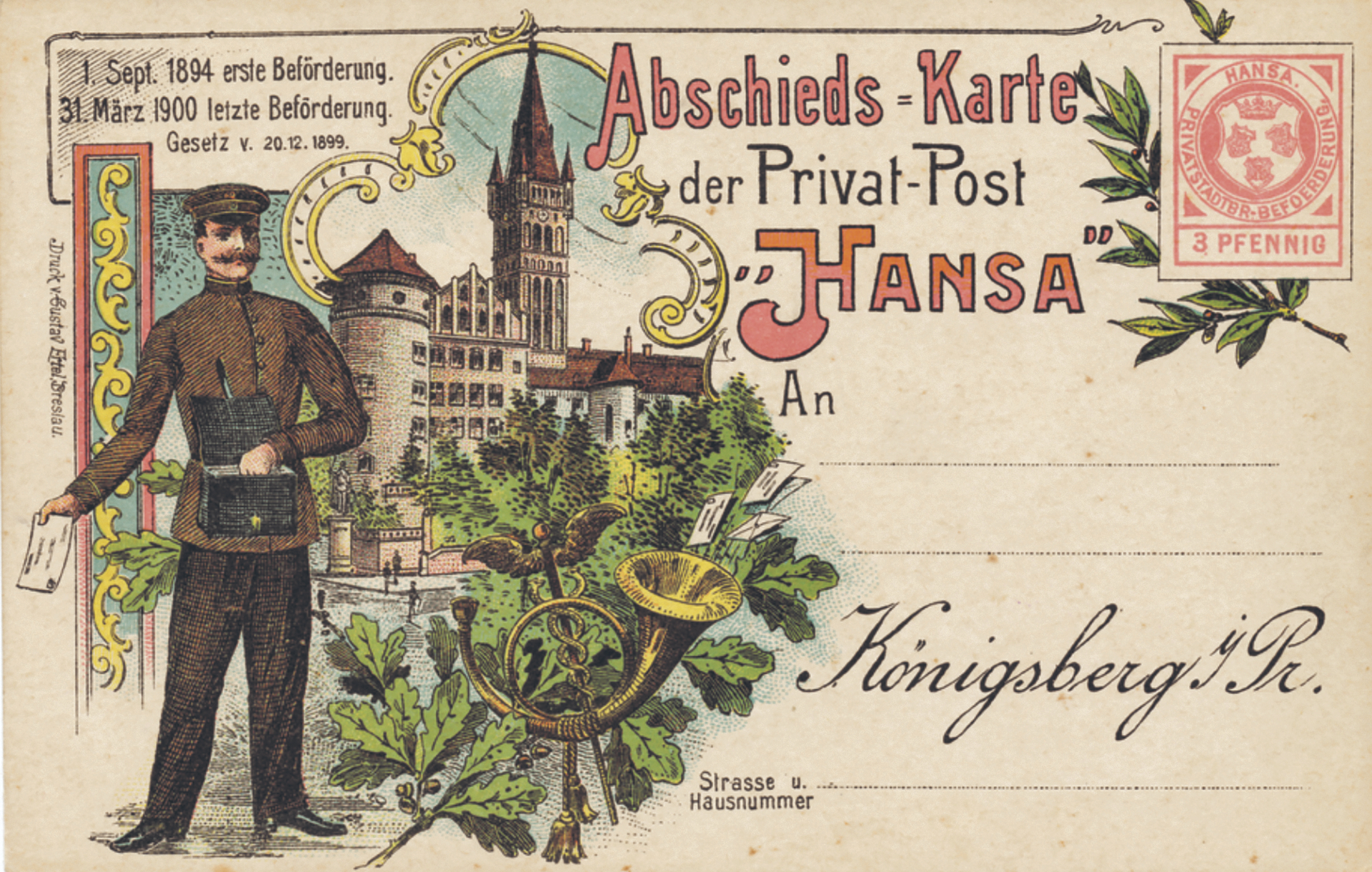 Das ambitionierte Postwesen in Königsberg