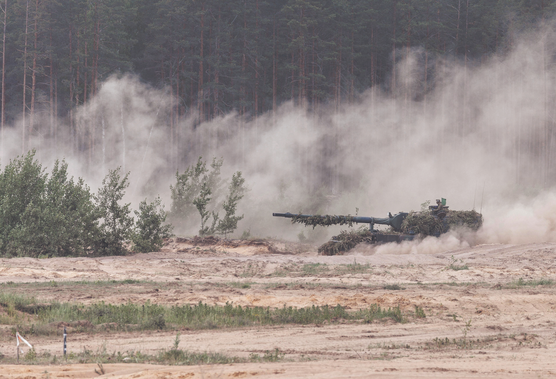 Wie beim Nato-Manöver im litauischen Pabrade: Training für Panzerhaubitzen