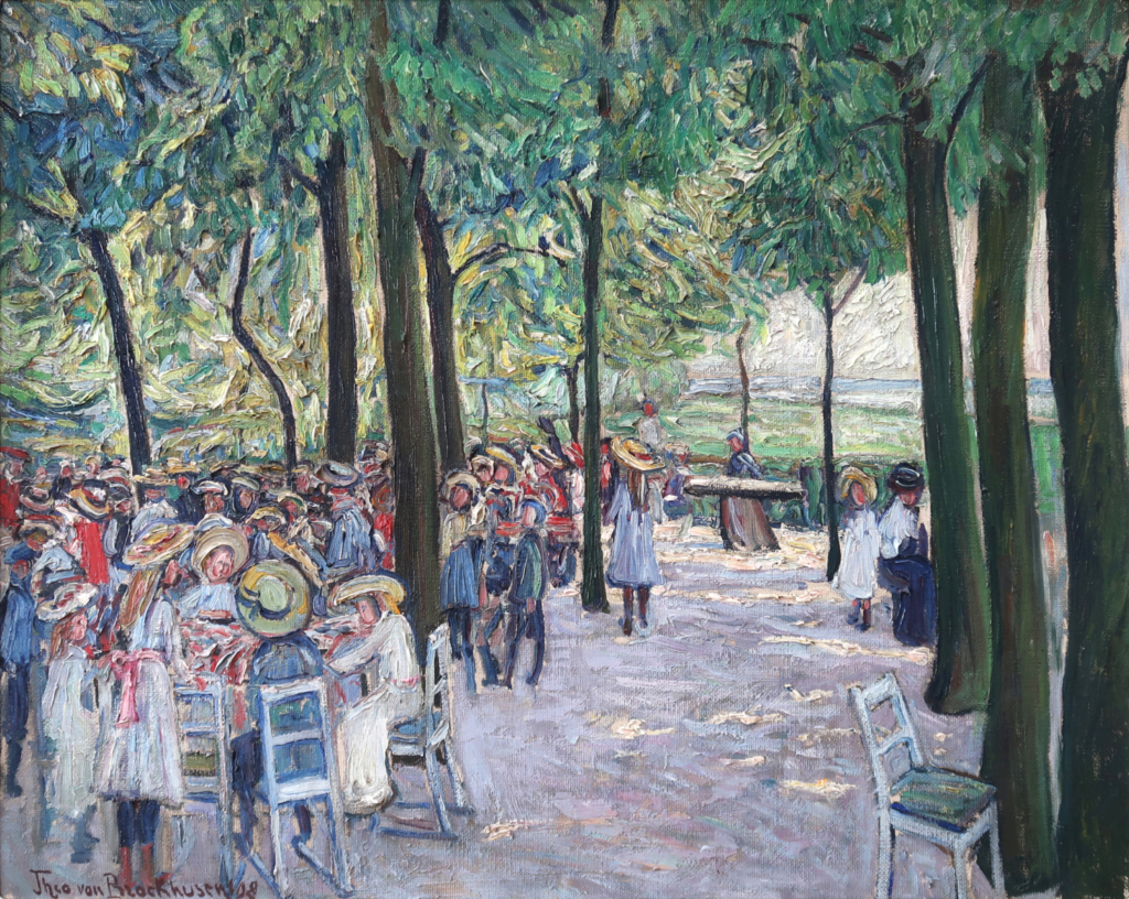 Als kleinen Gag am Rande bietet das Kunstmuseum Schwaan den  Besuchern seiner  Sonderausstellung die Möglichkeit, sich für ein Erinnerungsfoto mit stilechten  Requisiten zu den Schülern im Biergarten der Gaststätte  Herrmann in  Baumgartenbrück zu geselle