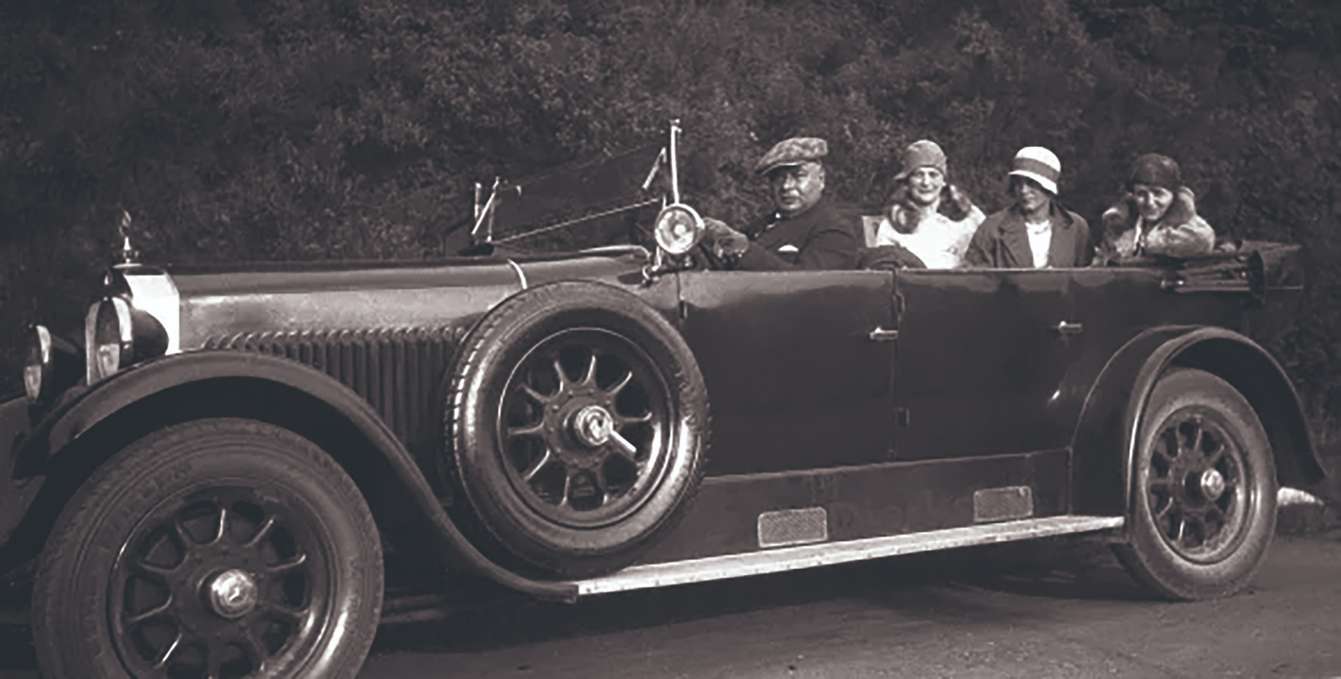 Auf dem Weg nach Allenstein mit einem Mercedes-Benz 12, der immerhin 55 PS unter der Haube hatte und bis 1929 gebaut wurde