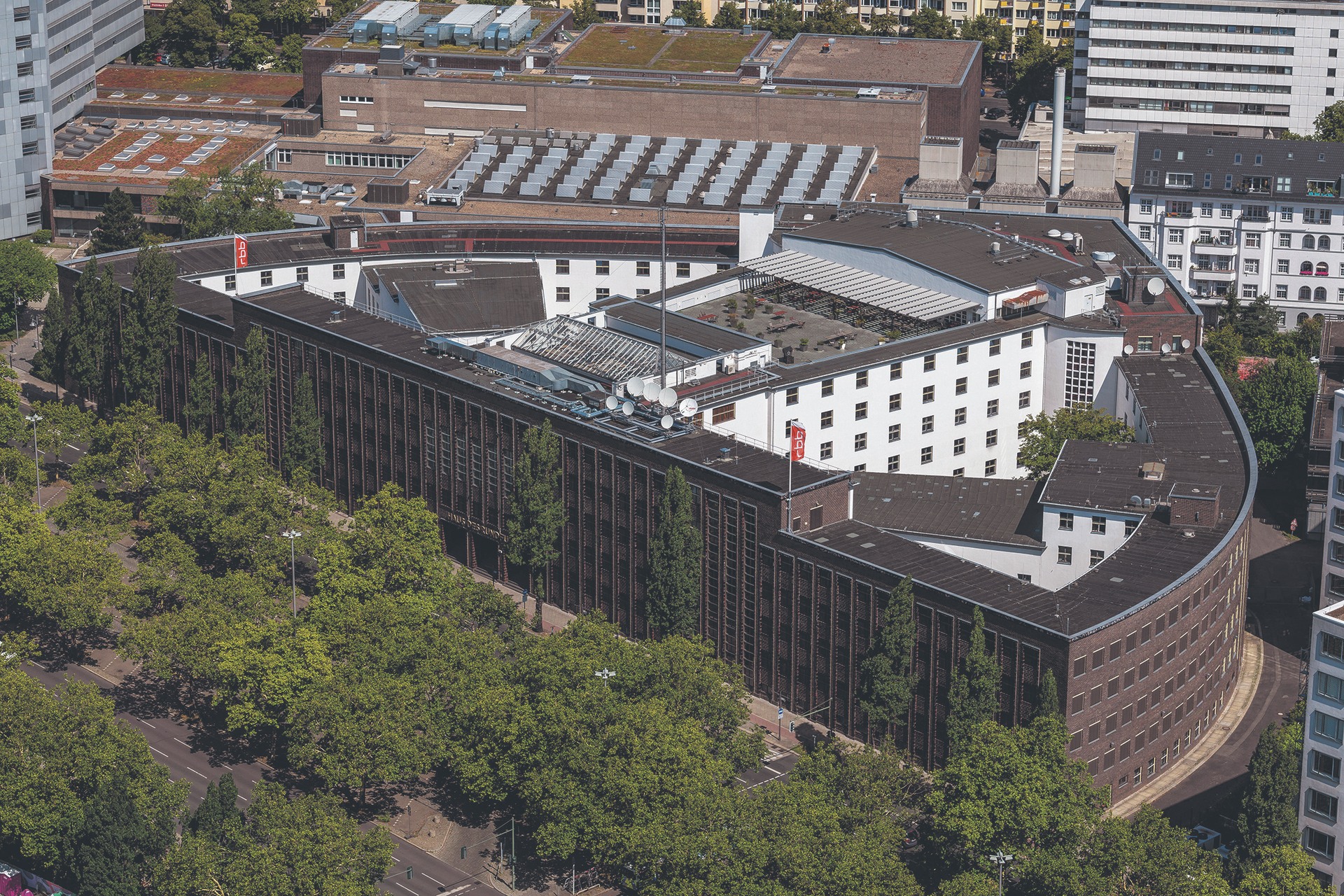 Zieht hier demnächst der NDR ein? Gebäude des rbb in der Berliner Masurenallee