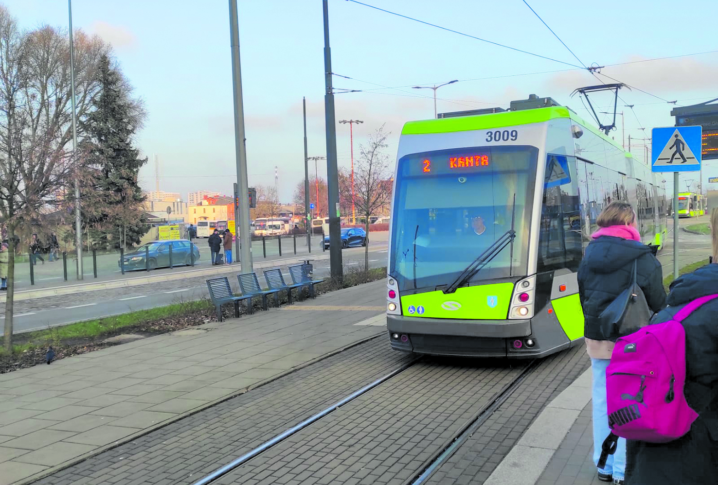 Auf dem Titelblatt einer britischen Zeitung: Allensteiner Straßenbahn