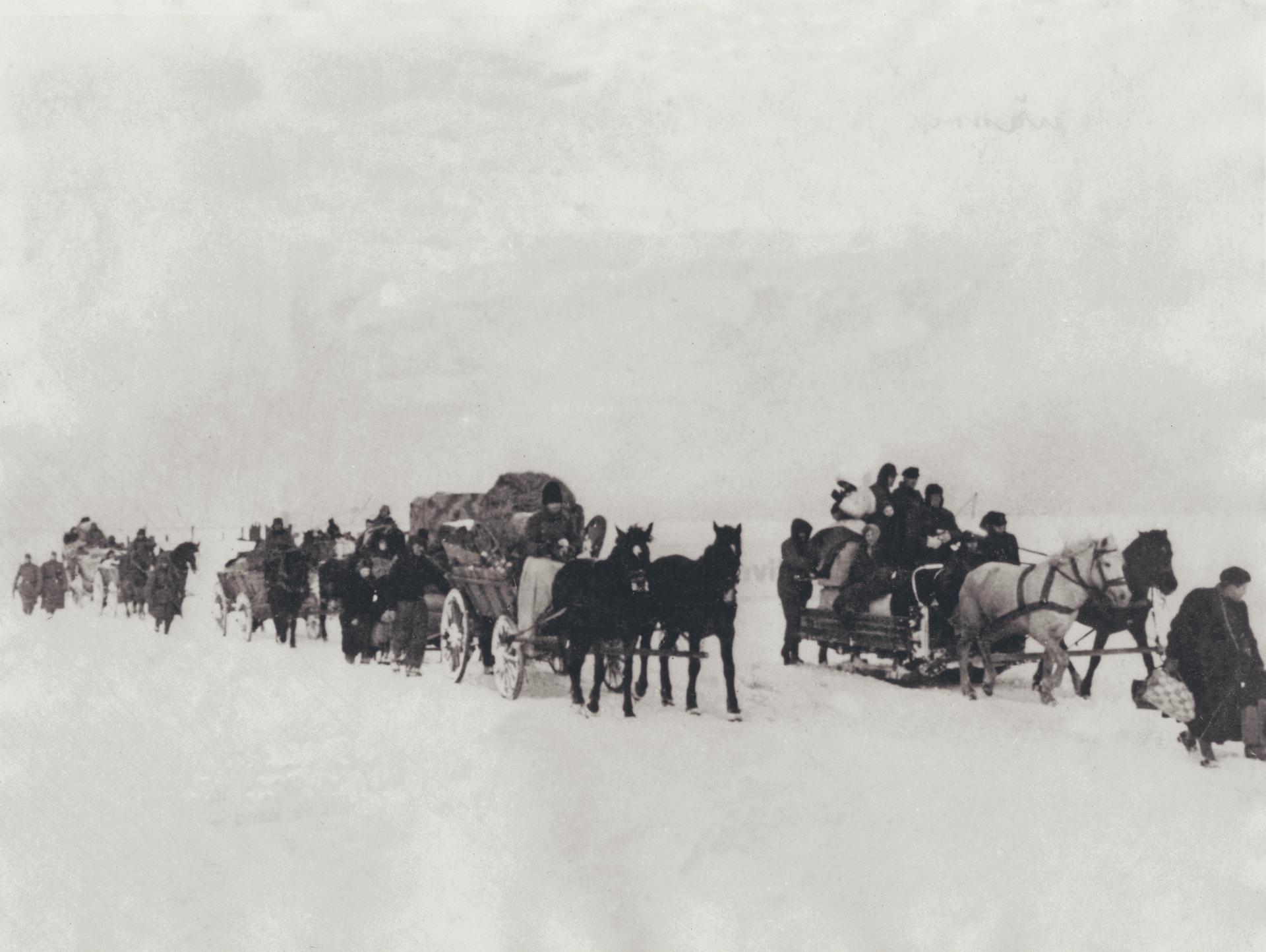 Unvergessliches Schicksal: Flüchtlingstreck aus dem Osten im Winter 1945  