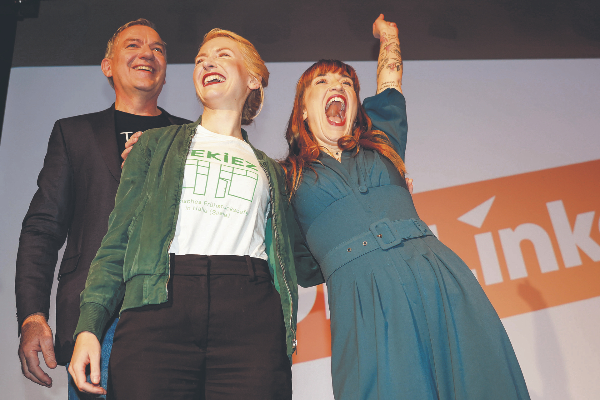 Schaurig-schöne Stimmung bei der SED-Nachfolgepartei Die Linke mit Jan van Aken, Ines Schwerdtner und Heidi Reichinnek