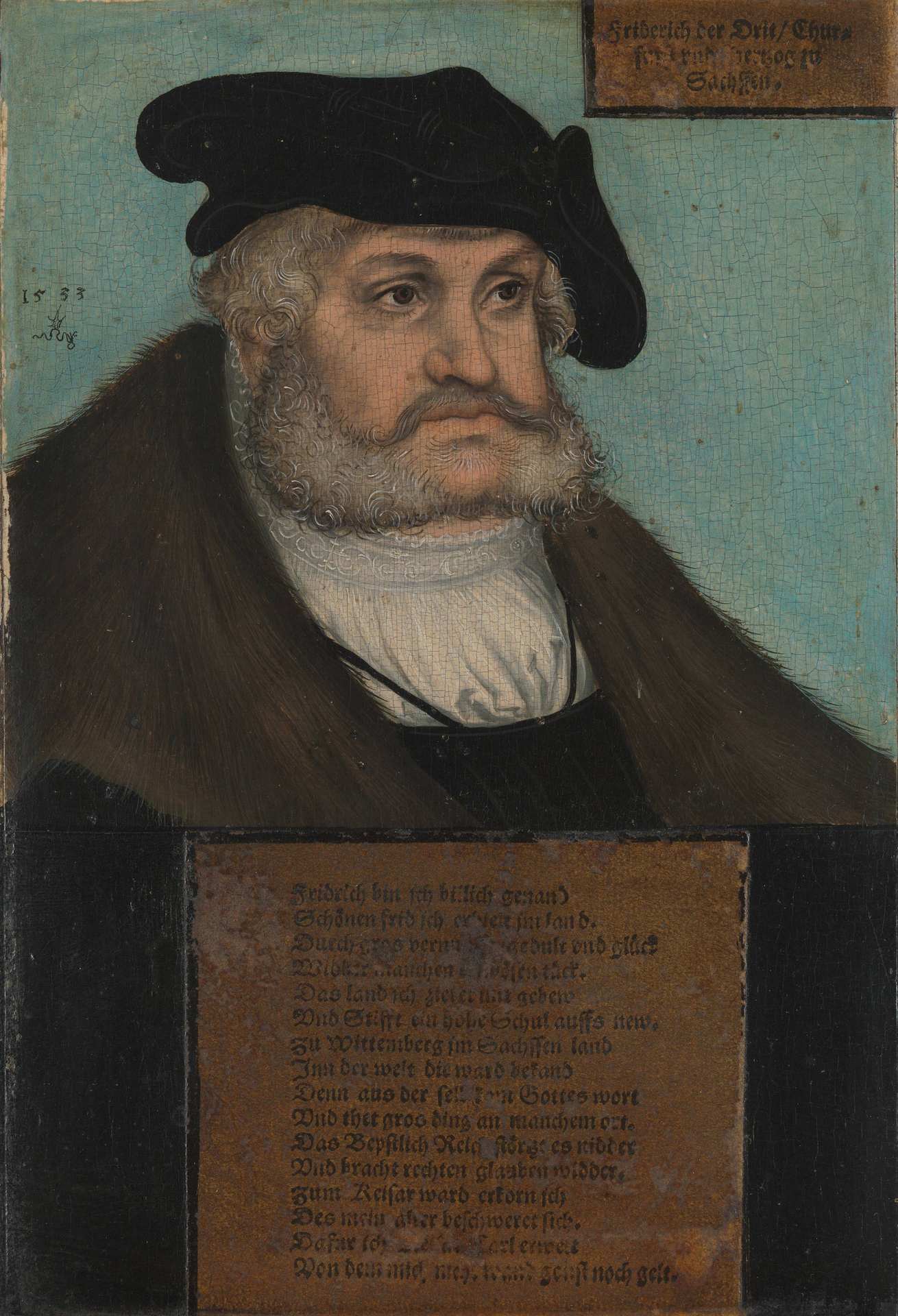 Friedrich der Weise: Gemälde von Lucas Cranach dem Älteren aus dem Jahre 1532