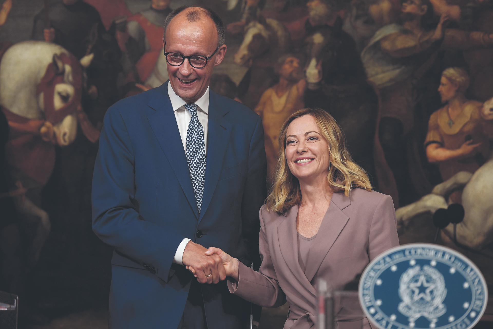 Neues Verständnis von Konservatismus: Italiens Ministerpräsidentin Giorgia Meloni – hier mit Bundeskanzler Friedrich Merz