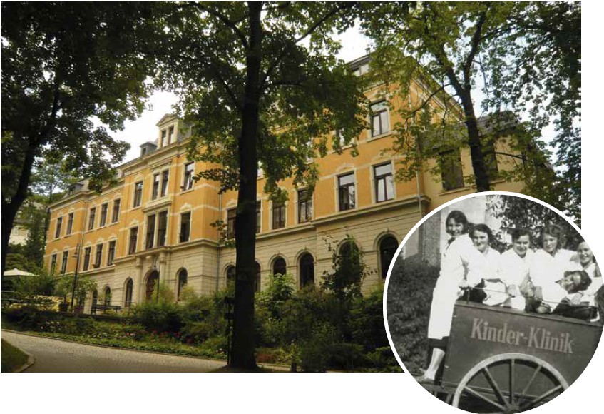 Die Schwestern der Kinderklinik Tilsit (1938) hatten trotz harter Arbeit ihren Spaß. Nach der Fluchtodyssee fand die Klinik im sächsischen Aue eine neue Heimat 