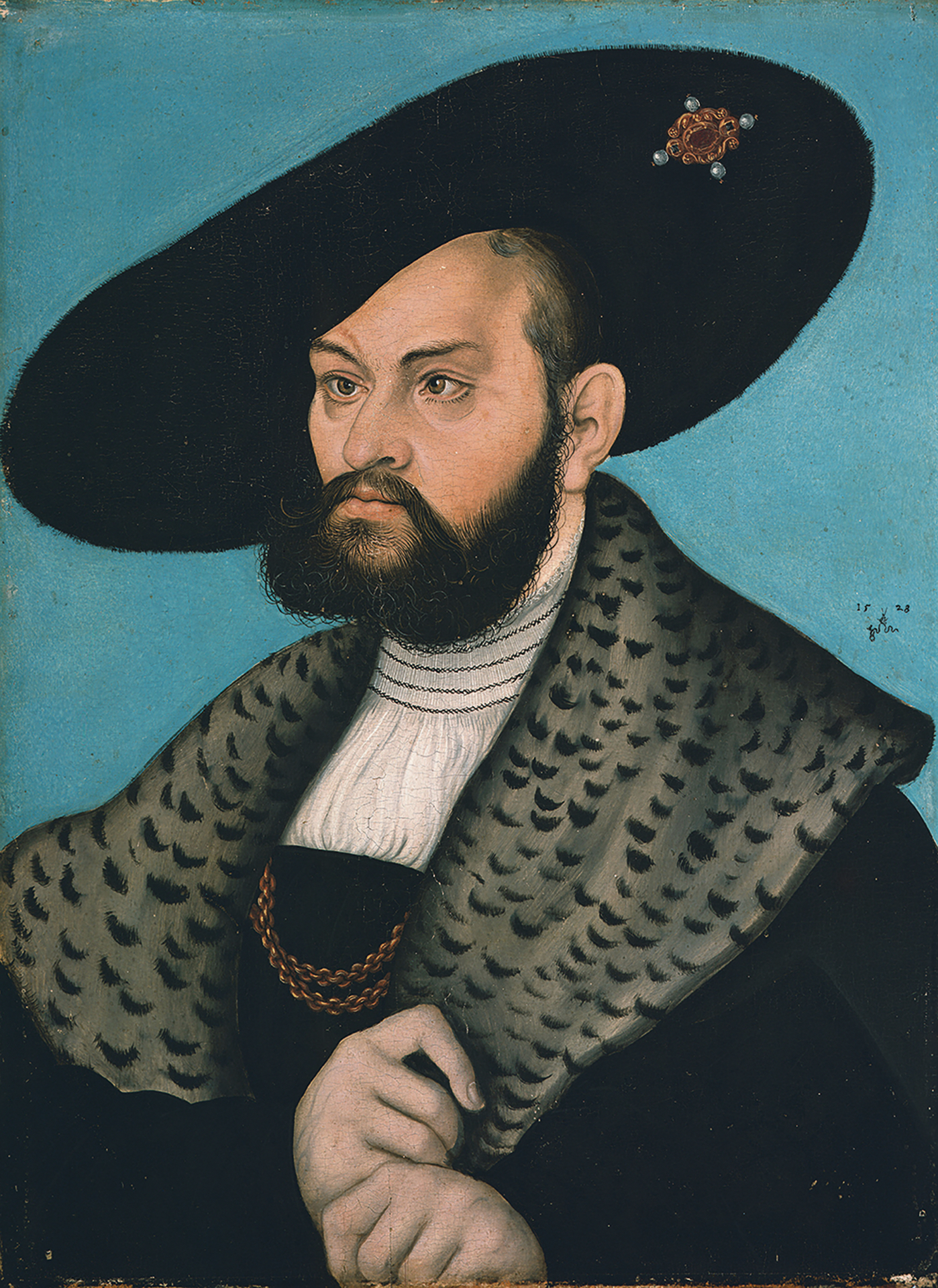 Wandelte den geistlichen Deutschordensstaat in das weltliche Herzogtum Preußen um: Albrecht von Brandenburg-Ansbach (hier in einem Porträt von Lucas Cranach d.Ä.)
