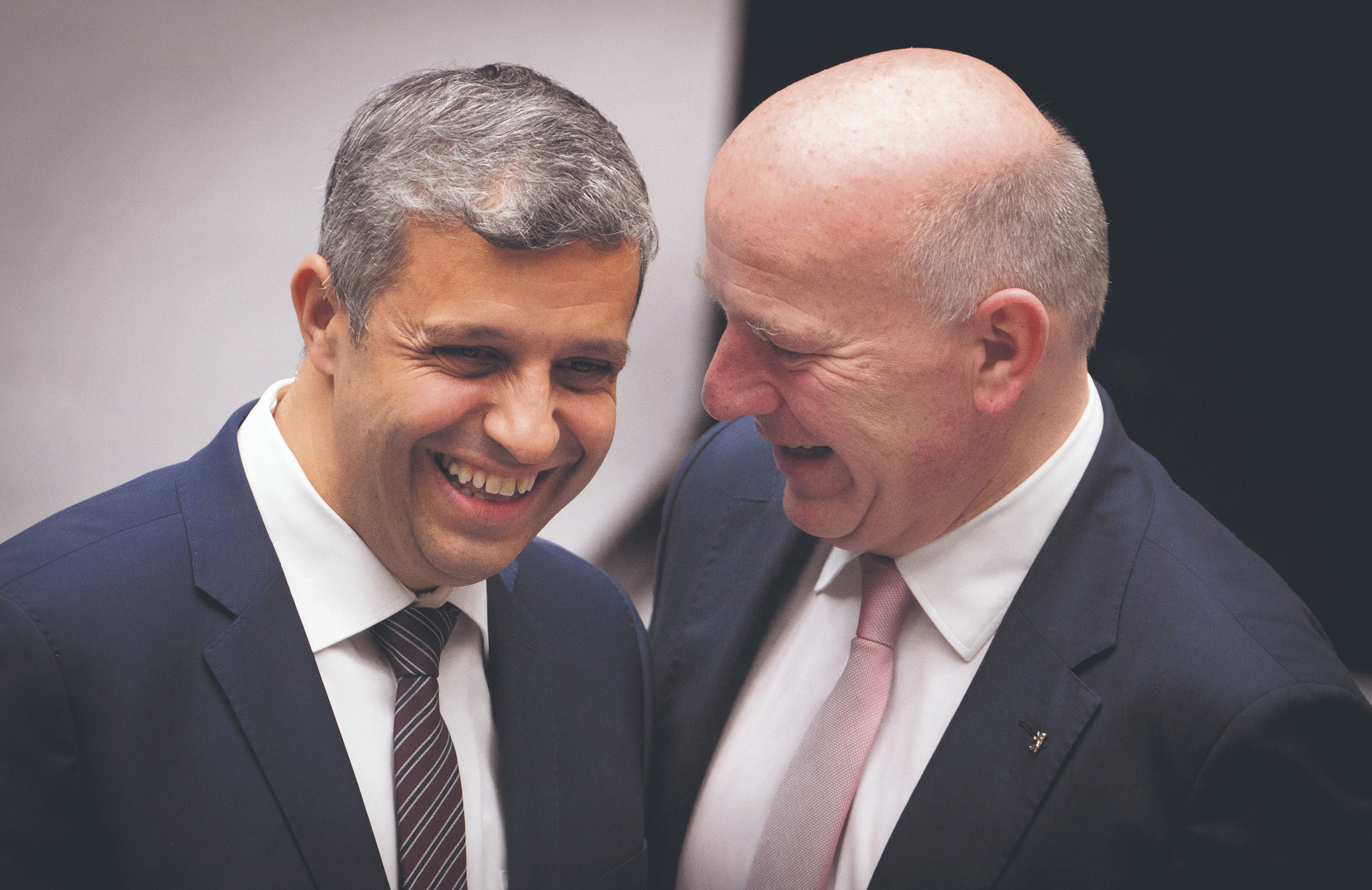 Harmonie scheint brüchig zu werden: Raed Saleh (l.) mit Kai Wegner