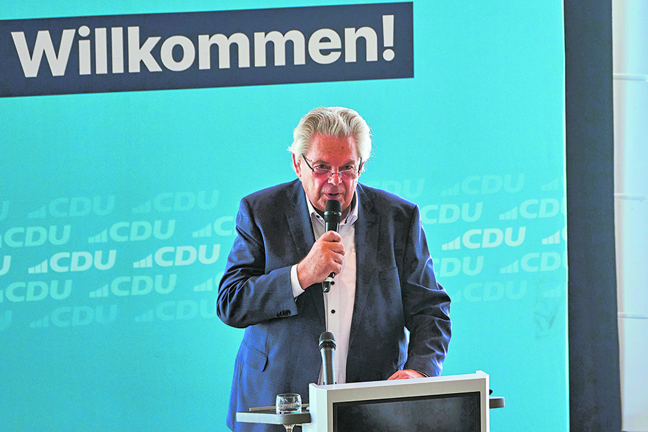 Hält das Grußwort beim CDU-Sommerfest: Frank Gotthardt