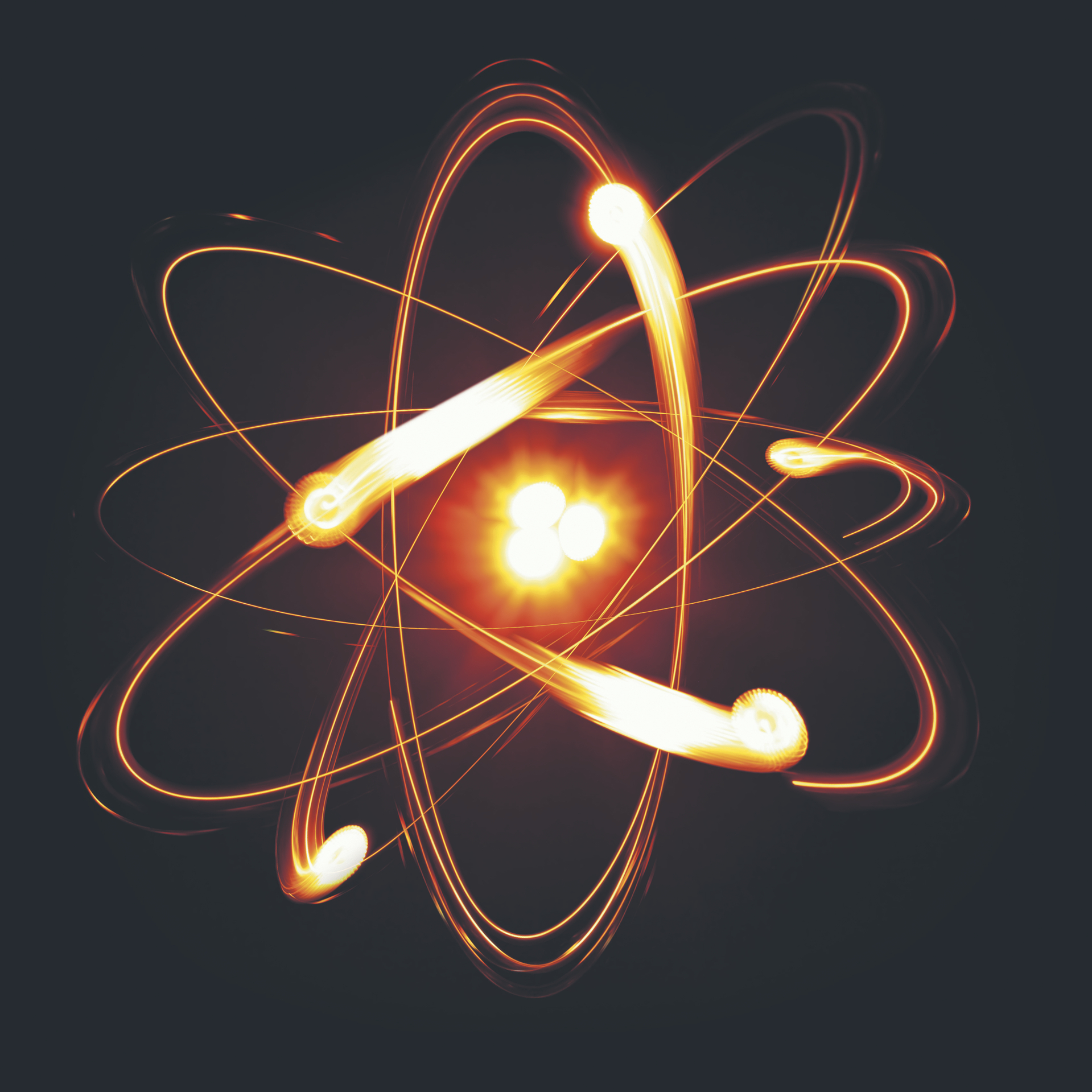 Anschauliche Illustration des Vorgangs einer Kernfusion