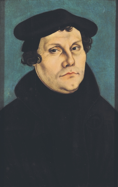 Martin Luther: Gemälde aus der Werkstatt Lucas Cranachs des Älteren von 1528