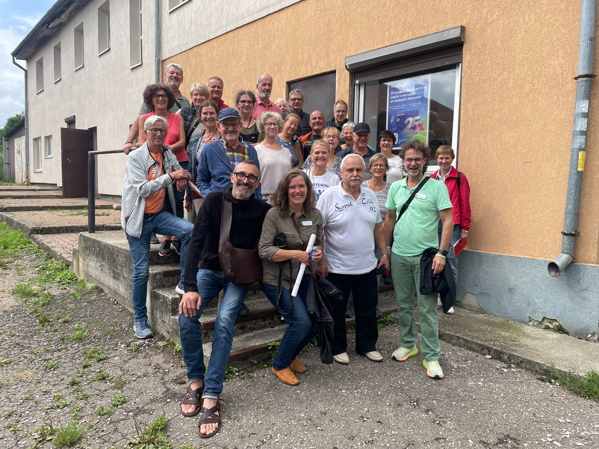 Die Reisegruppe der Studienfahrt nach Königsberg in bester Reiselaune