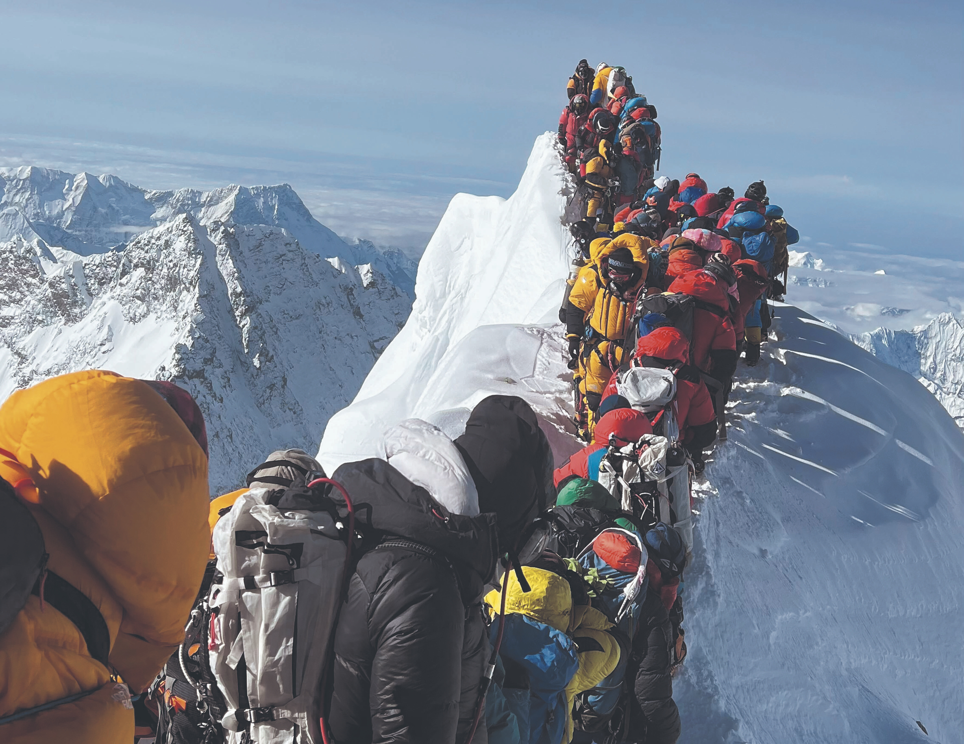 Schon mehr als 10.000 Menschen waren oben: Bergsteiger auf dem Mount Everest