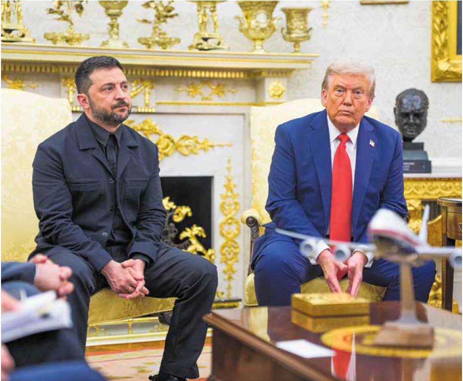 Ringen um einen Weg zum Frieden: US-Präsident Trump und sein ukrainischer Amtskollege Selenskyj 