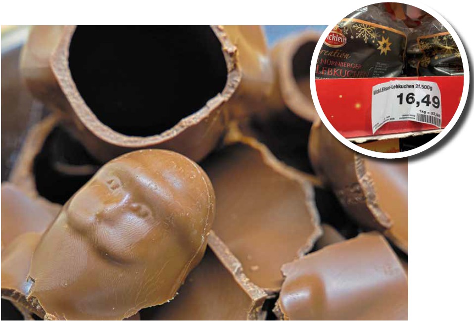 Schoko-Weihnachtsmänner 2025: Verführerisch lecker, aber so teuer wie nie. Ähnlich sieht es bei Lebkuchen aus, für die der Handel Preise aufruft, dass einem der Nasch-Appetit ganz schnell vergehen kann  