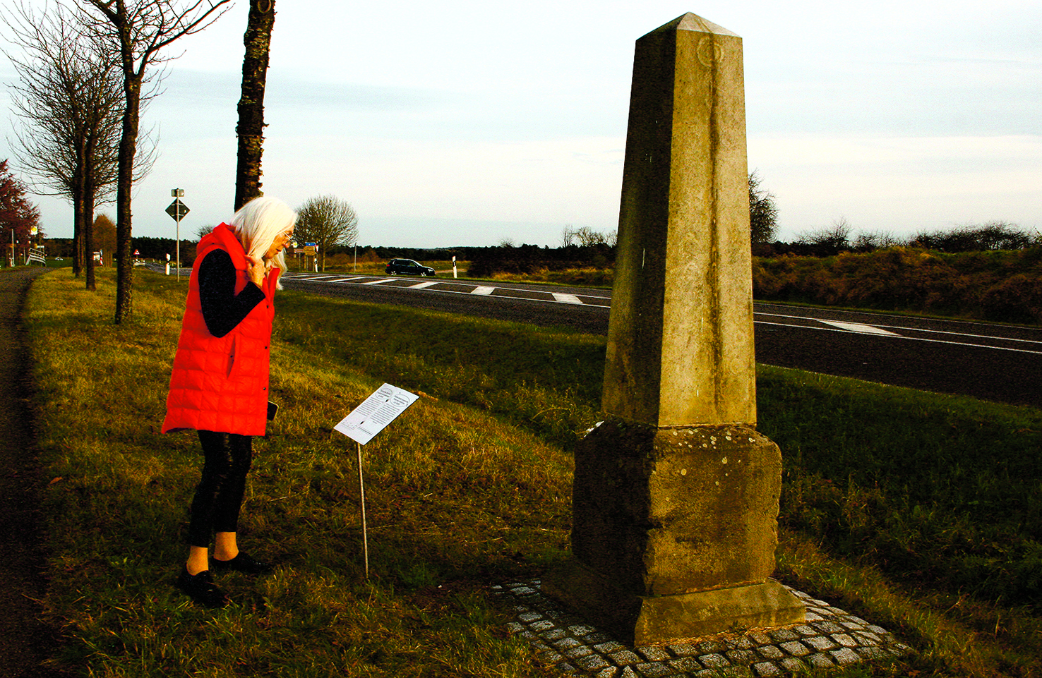 Zwischen Löcknitz und Stettin: Dieser Obelisk hat dort seinen Platz seit 1829