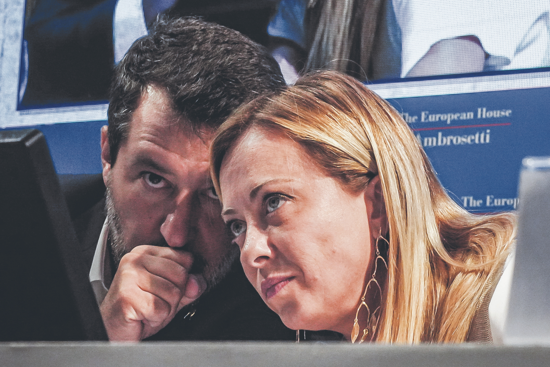 Ministerpräsidentin Meloni hat mit ihrem Koalitionspartner Salvini im Kampf gegen linke politische Gegner viel zu besprechen