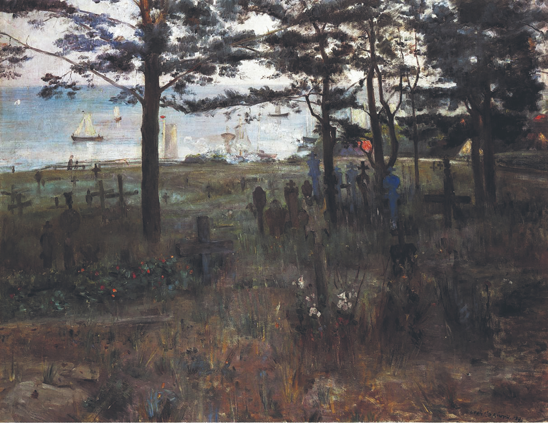 Mit Lovis Corinths Gemälde (1893) beginnt der „Mythos“ des Niddener Friedhofs