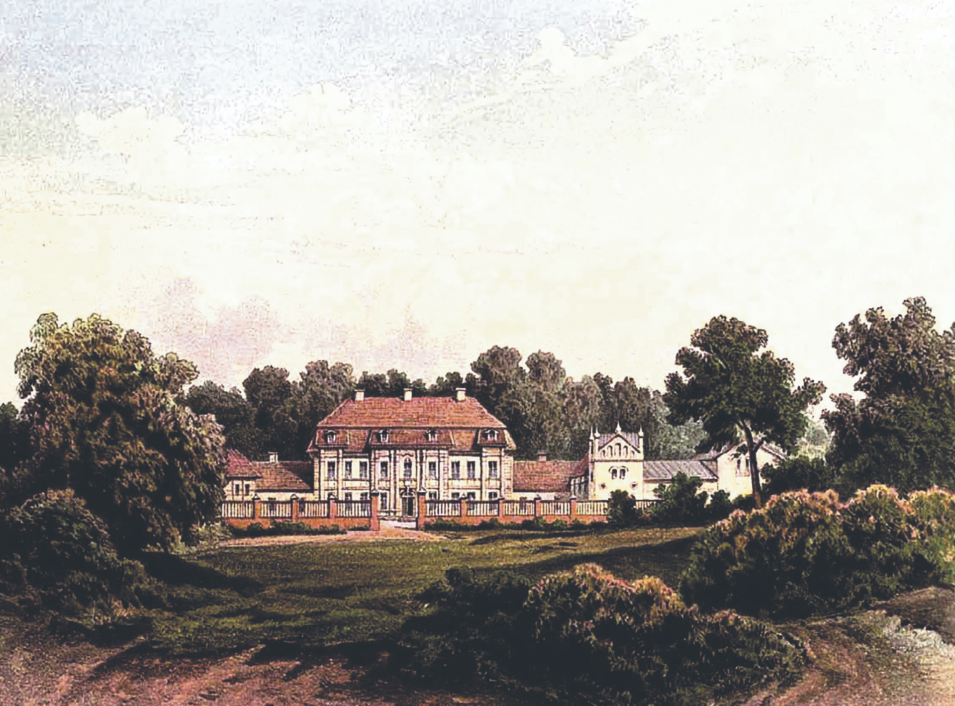 Aus der Sammlung Duncker: Schloss Stargordt, 1717 bis 1721 im Stil des norddeutschen Barock errichtet, es blieben nur Mauerreste