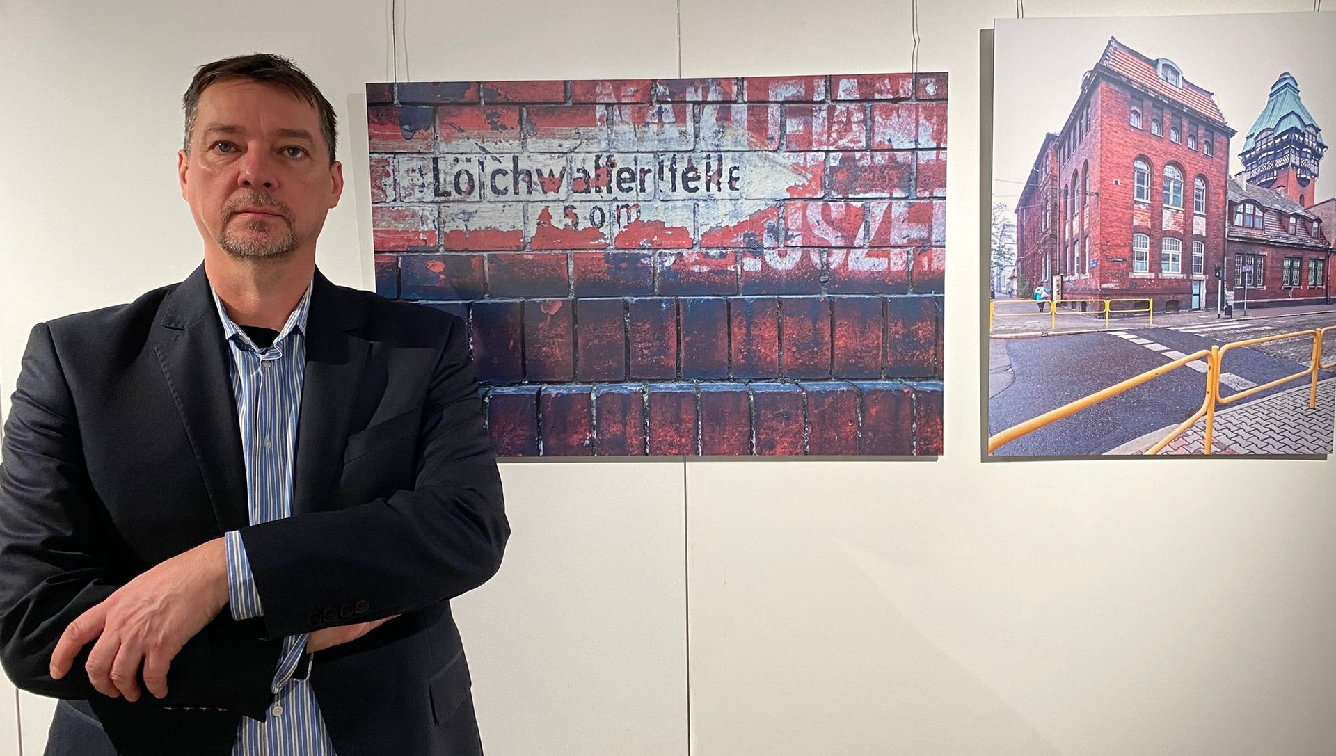 „Löschwasserstelle“: Ein altes deutsches Hinweisschild weckte in den 80er Jahren bei Dawid Smolorz die Neugier auf schlesische Heimatgeschichte