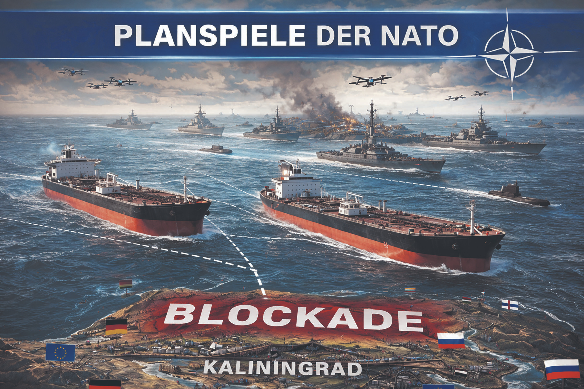 Im Zangengriff der Mächte: Simulation einer Blockade des Königsberger Gebiets