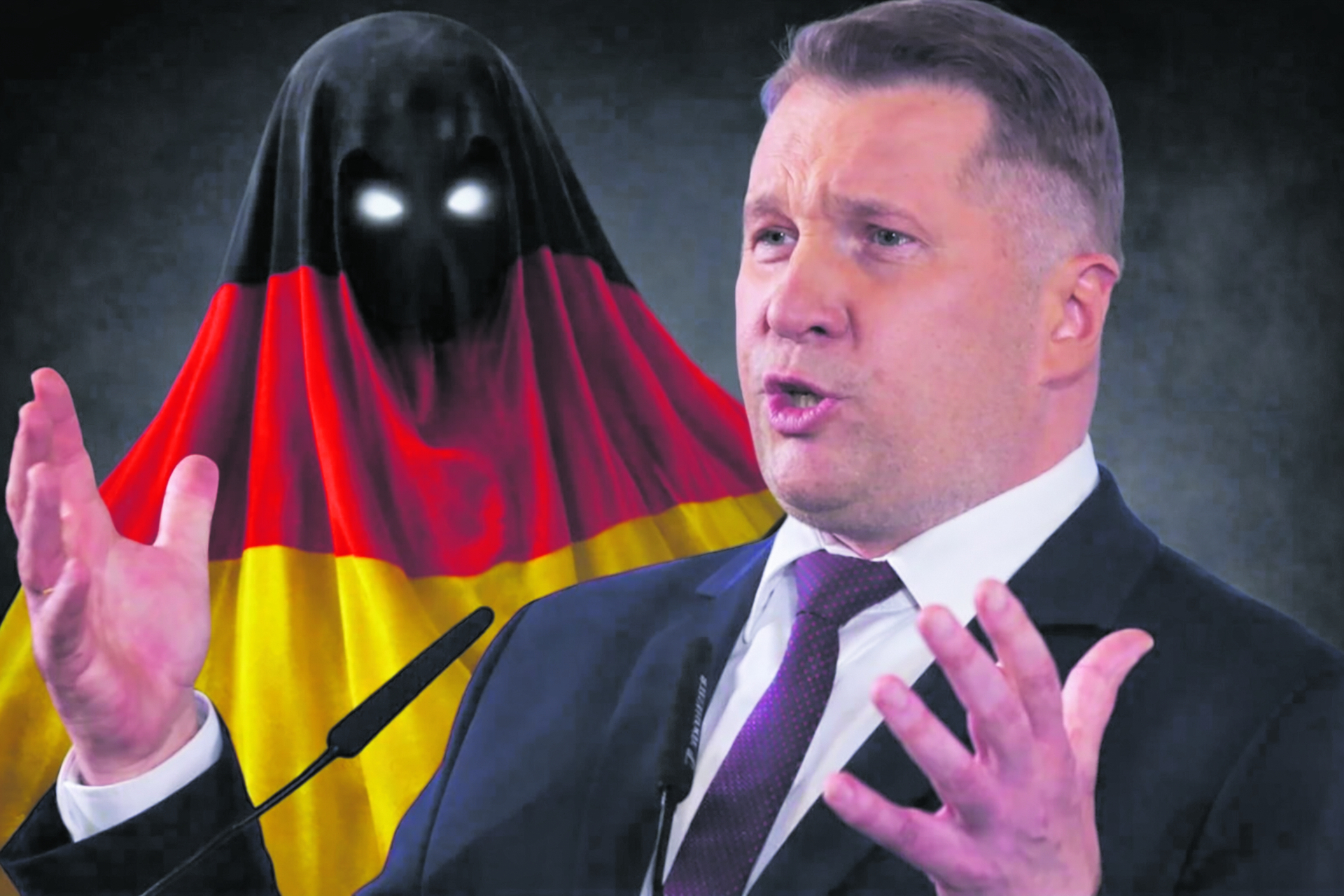 Mit seiner antideutscher Stimmungsmache macht PiS-Kandidat Czarnek bewusst Angst vor einem deutschen Fake-Gespenst