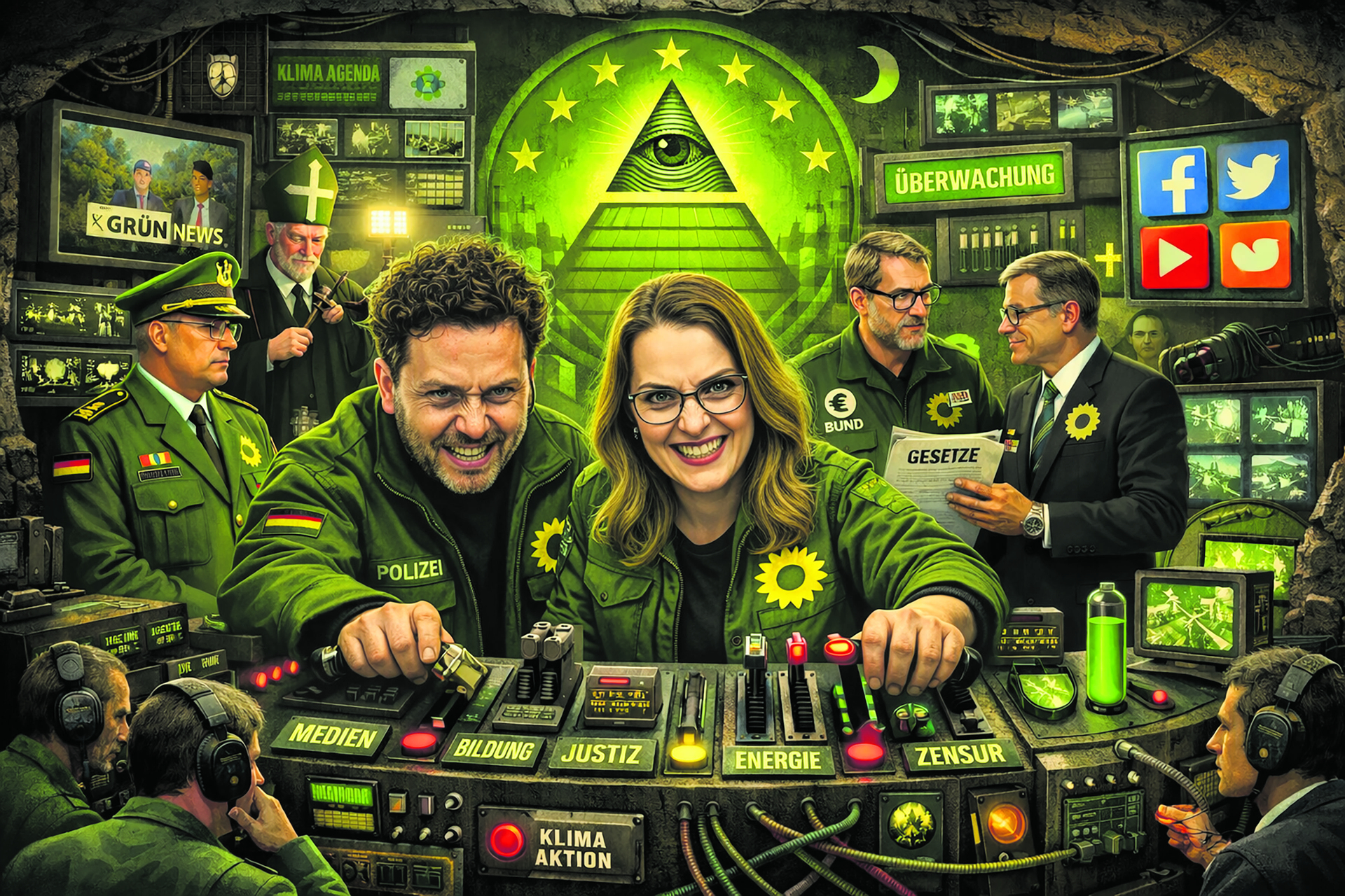 Die Hebel der Macht fest im Griff und dazu eine feiste Prise Rassismus gegen Weiße: So wollen es Berlins Grüne unbedingt