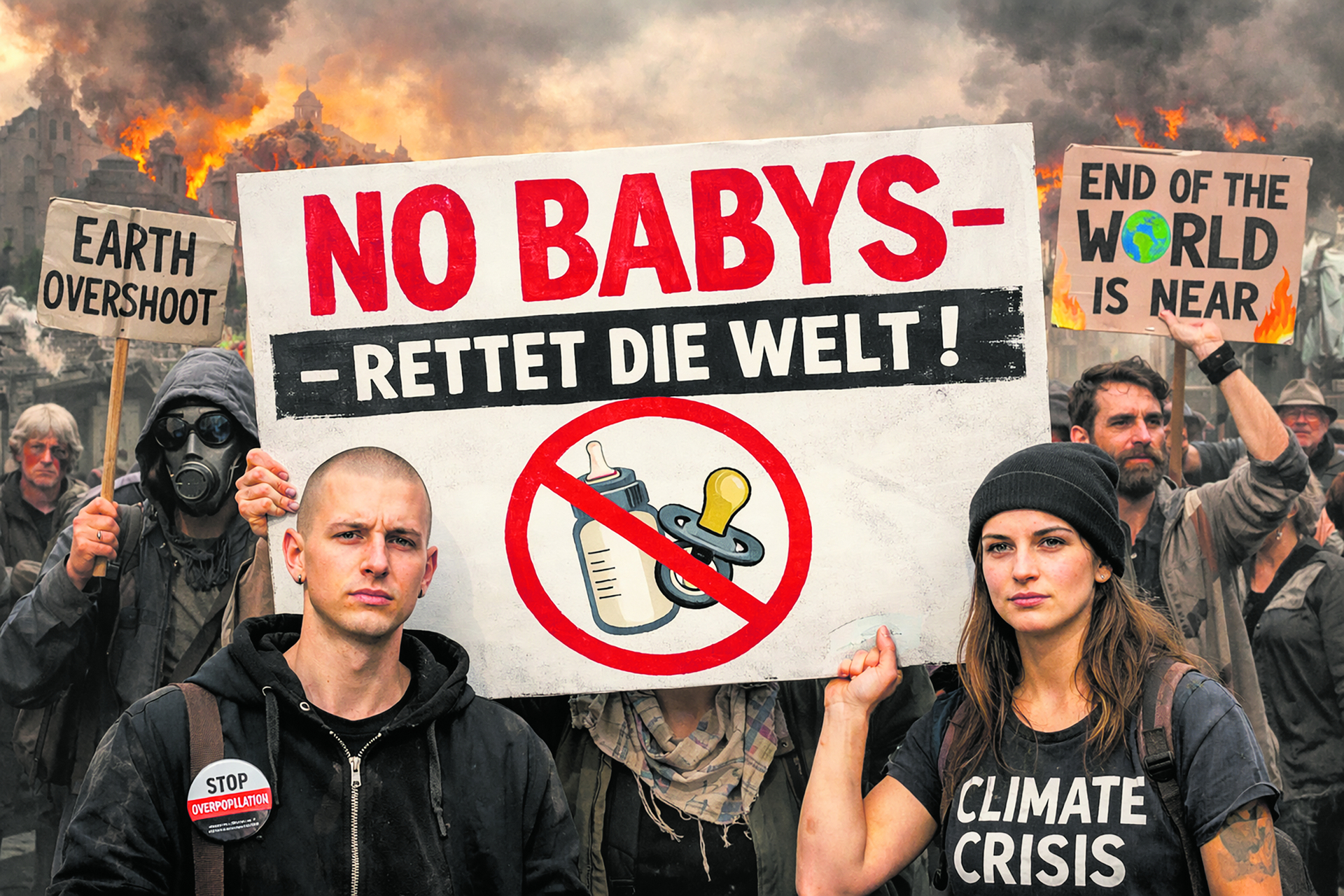 Von bedrohlichen Endzeitphantasien oder fehlgeleitetem Verantwortungsgefühl in die Verzweiflung getrieben: Viele junge Menschen wollen keine Kinder mehr