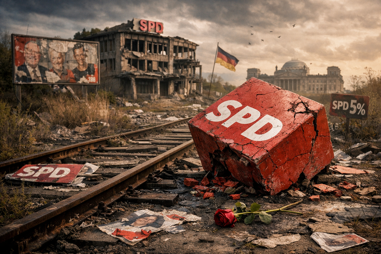 nach zwei verlorenen Landtagswahlen ist die SPD nur noch ein inhaltsloser Trümmerhaufen der Politik