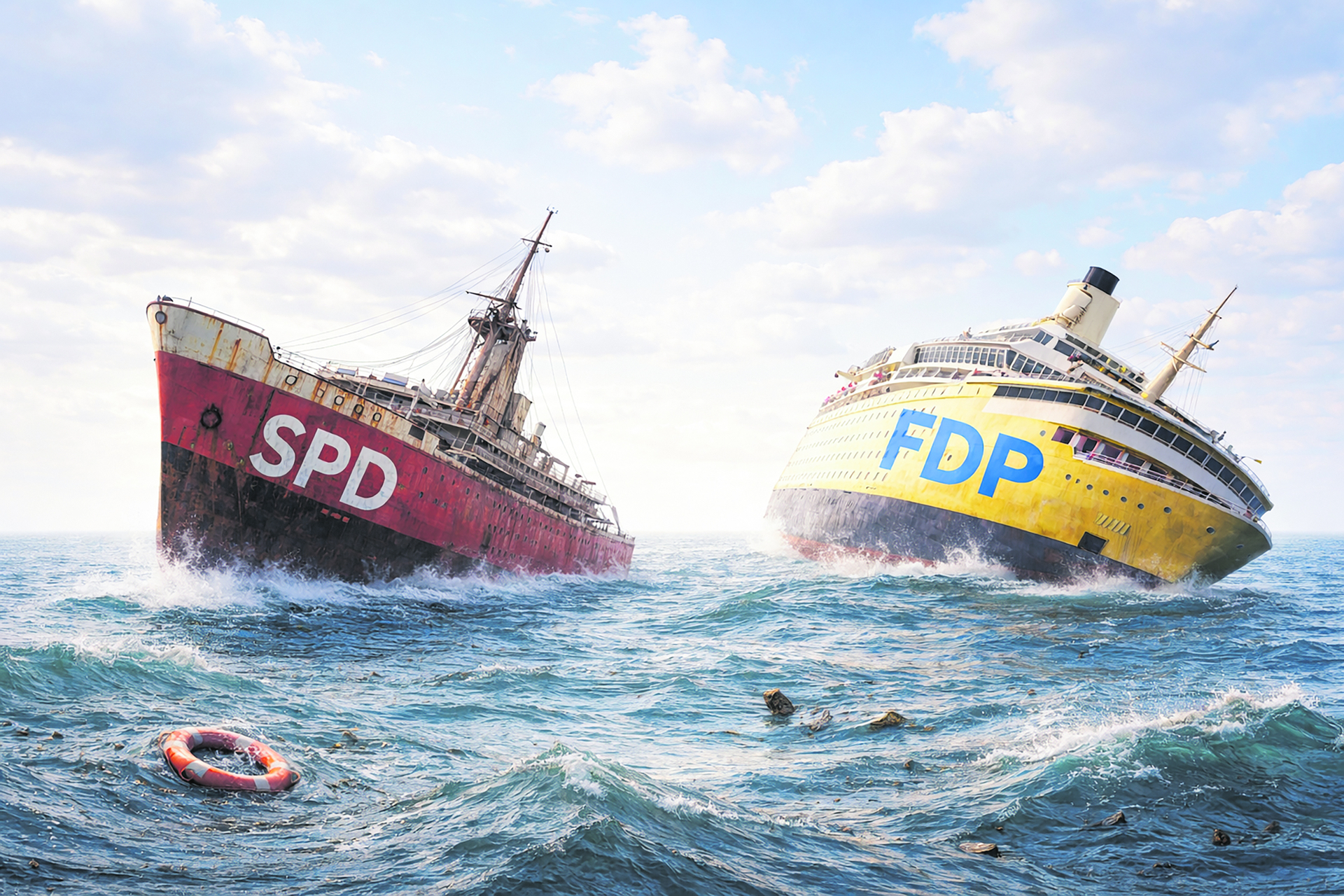 Wenn die Umkehr personell und programmatisch nicht endlich erreicht wird, droht den beiden Parteien der Untergang