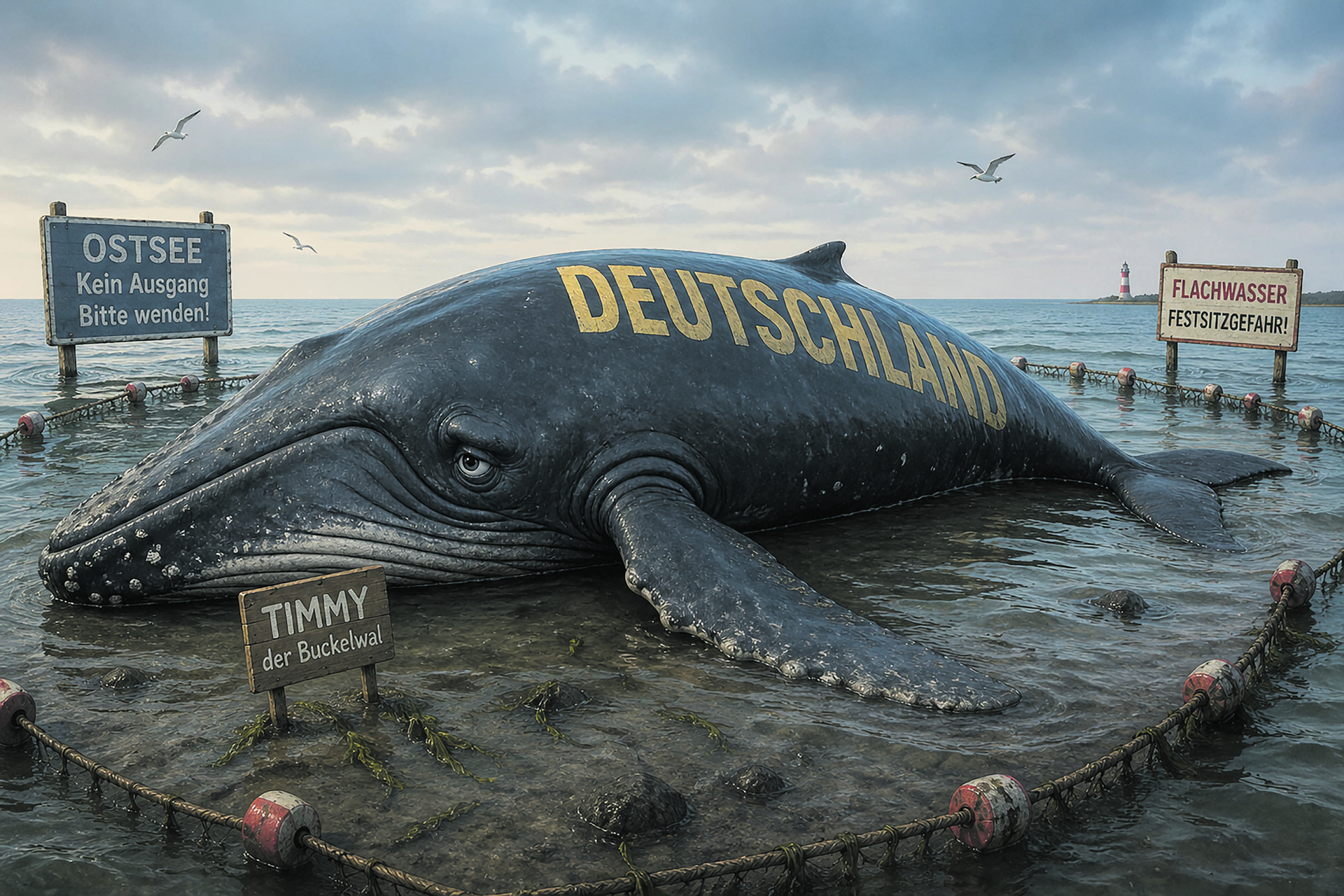 Deutschland auf der Sandbank