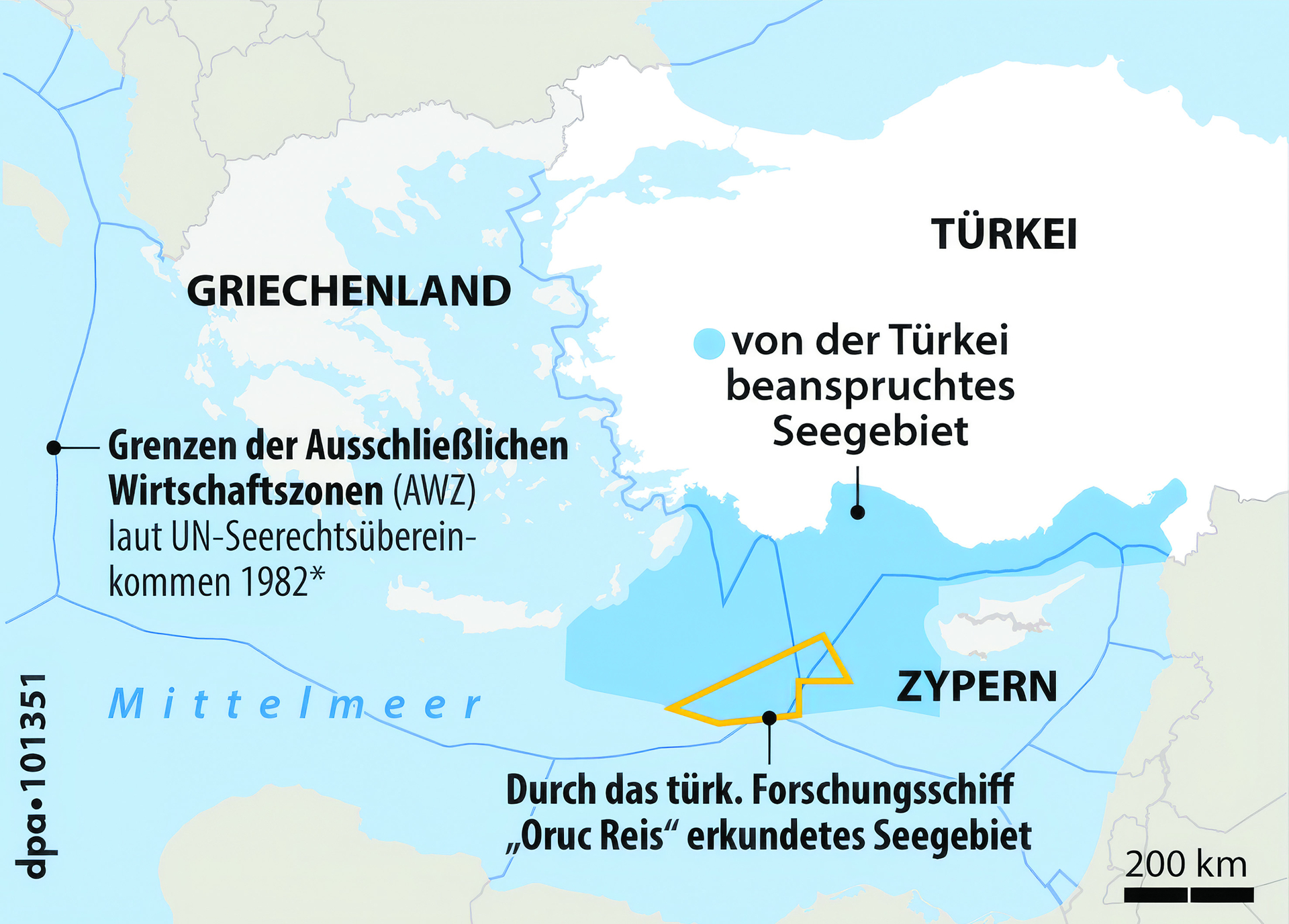 Umstrittenes Mittelmeer