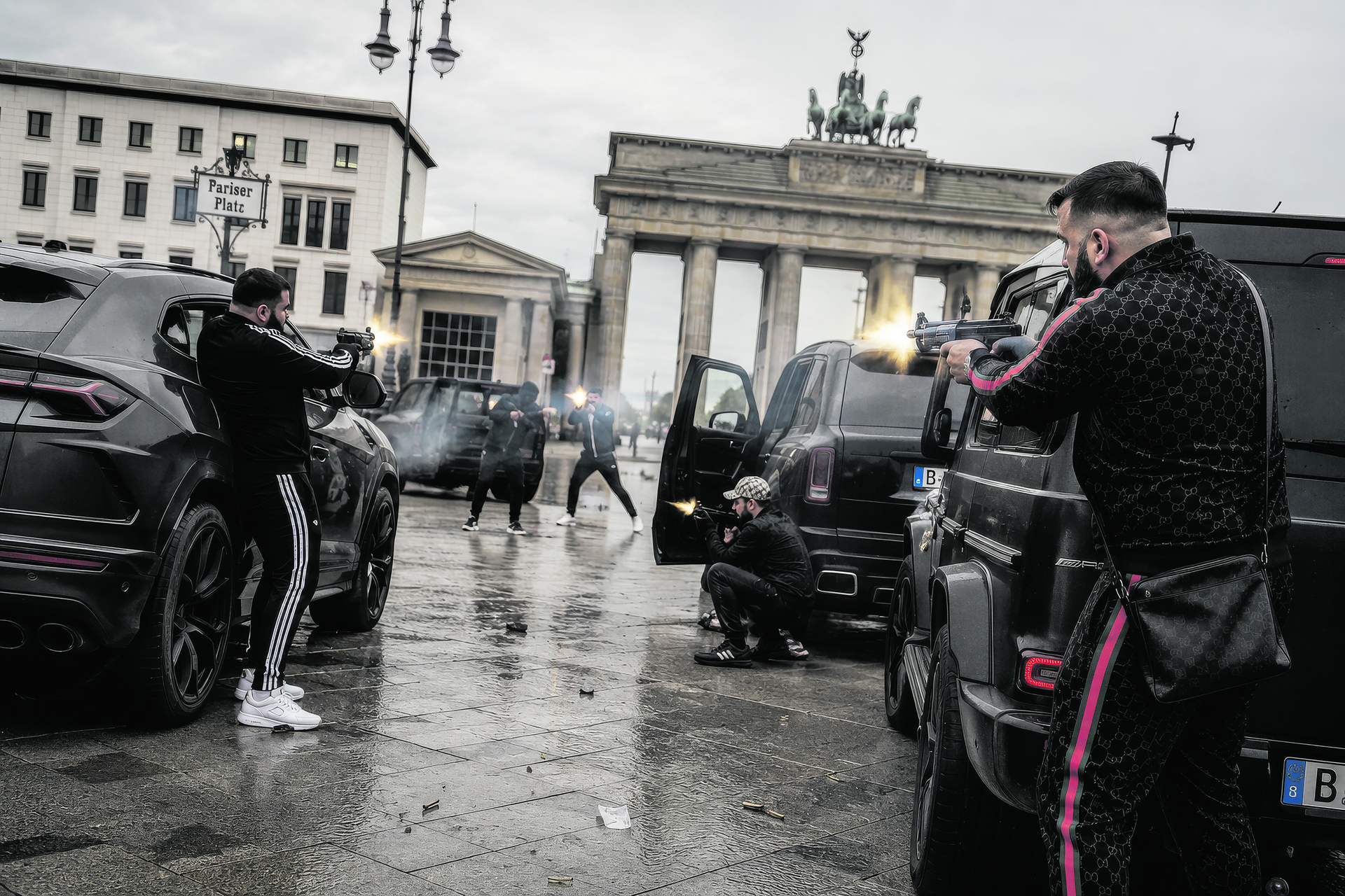 Nachgestellte Szene: Deutsche Sicherheitskräfte kommen nur mit Mühe gegen die Welle der Clan-Kriminalität an
