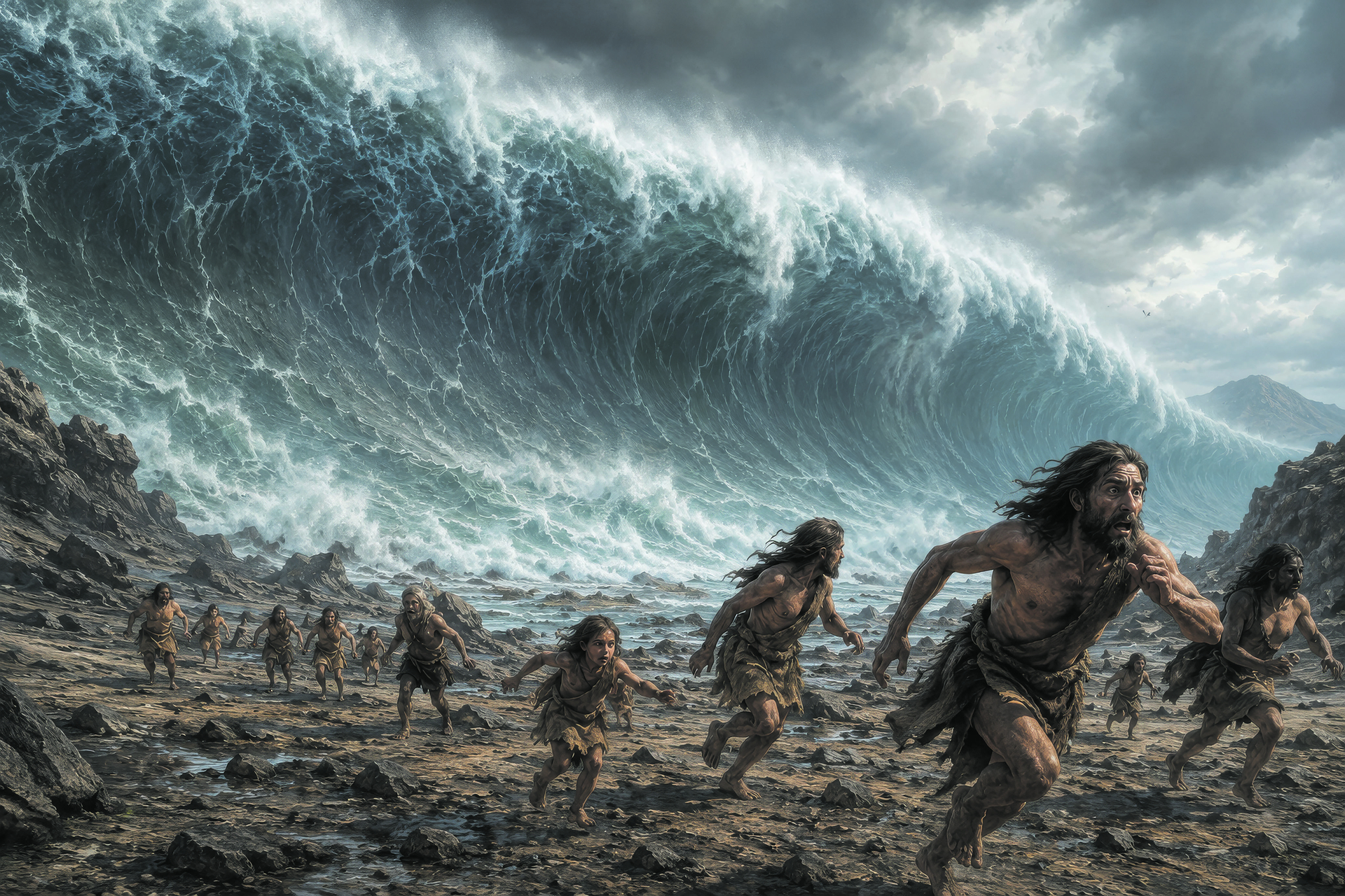 Über 100 Meter hohe Flutwellen, ausgelöst durch Tsunamis, zerstörten Flora und Fauna - es dauerte rund 1,7 Millionen Jahre, bis sich die Erde davon erholte
