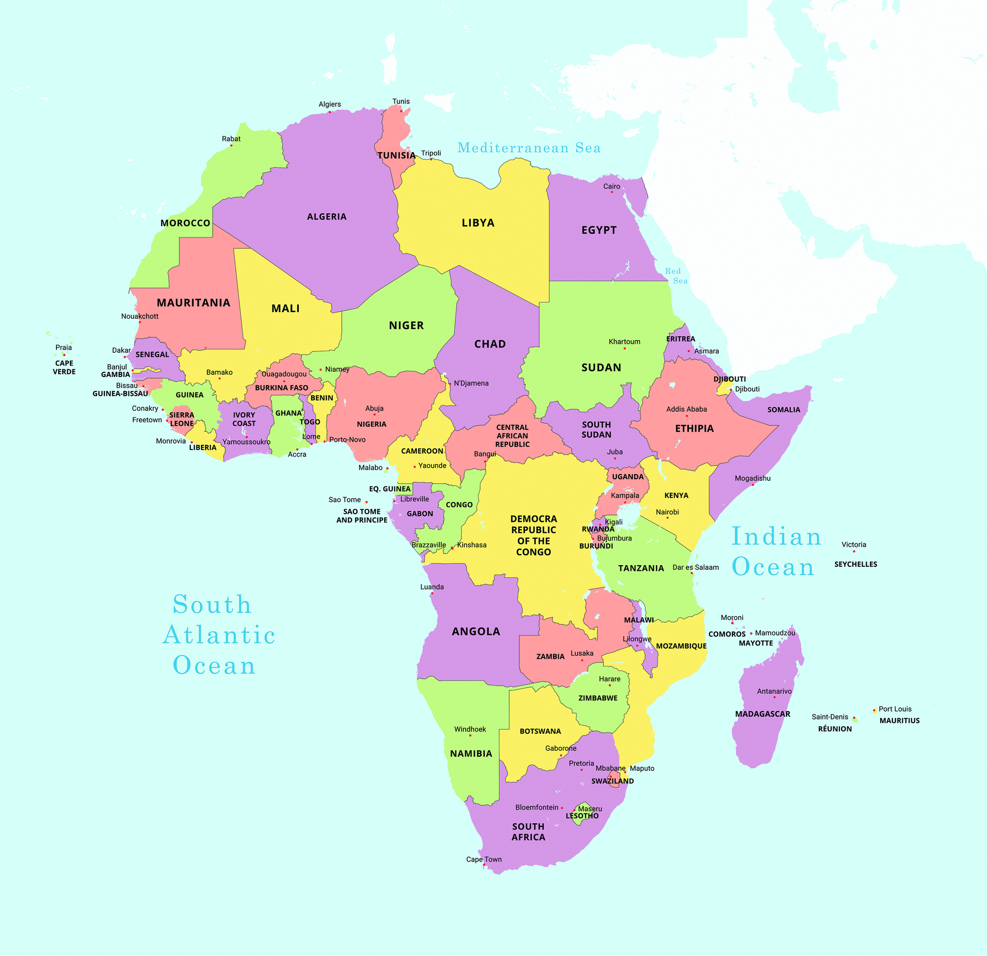 Botswana ist ein Binnenstaat im Süden des afrikanischen Kontinents. Er grenzt im Südosten und Süden an Südafrika, im Westen und Norden an Namibia sowie im Nordosten an Sambia und Simbabwe