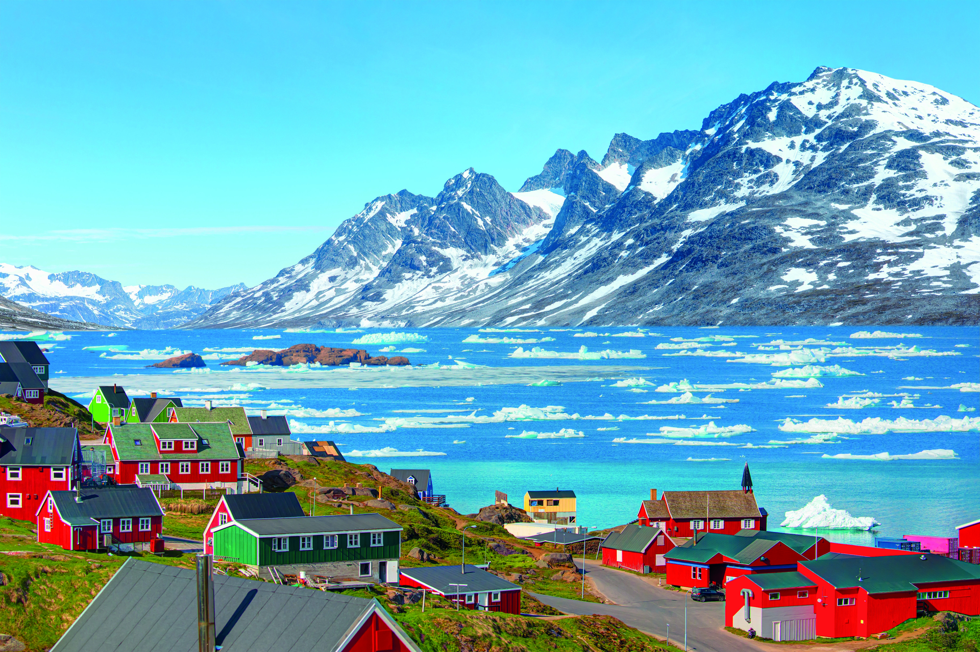 Die Eisinsel ergrünte bereits in den 1950er Jahren: Malerischer Fjord in Grönland